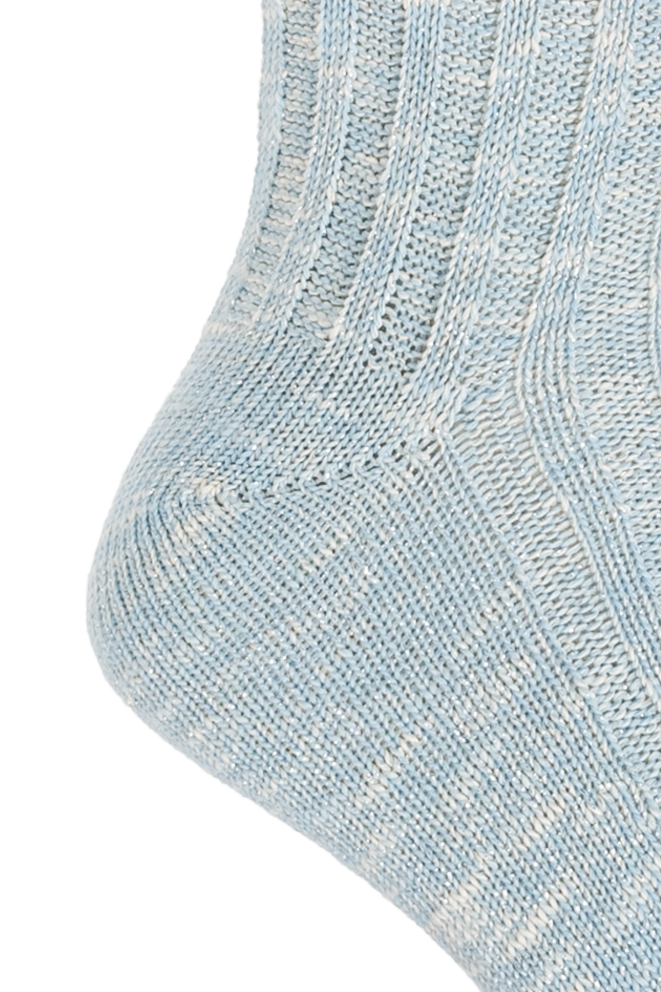 GANNI ルレックス糸ソックス A64105896 262 Blue Socks with lurex thread Ganni - Vitkac Italy